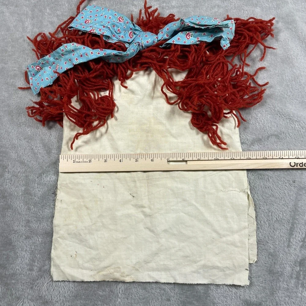 Vintage Raggedy Ann Mask Pantaloons Pants Halloween Scary Horror 1970s Handmade